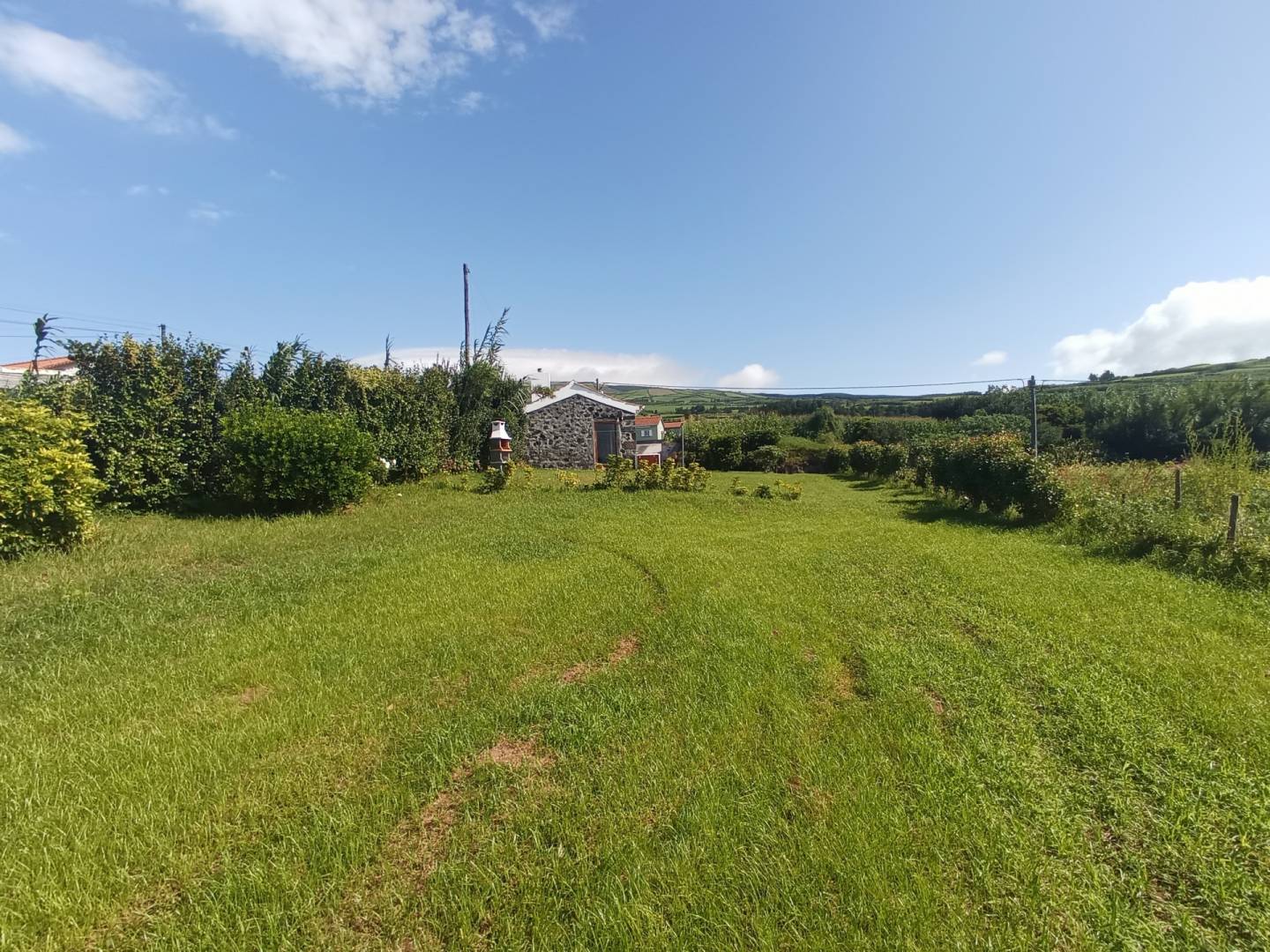 Stone house garden Faial